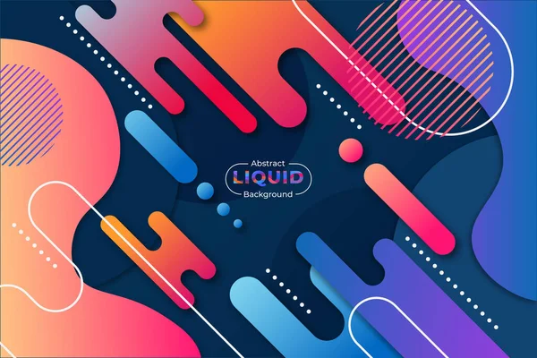 Abstract Liquid Colorful Background — Stock Vector