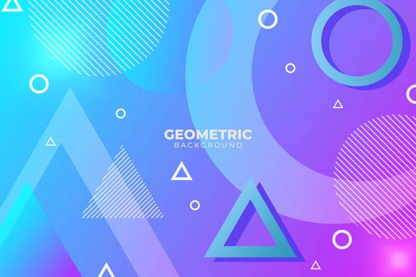 Dégradé Fond Géométrique Bleu Violet — Image vectorielle