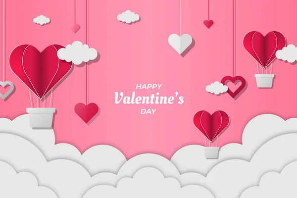Romantické Valentýnské Pozadí — Stockový vektor
