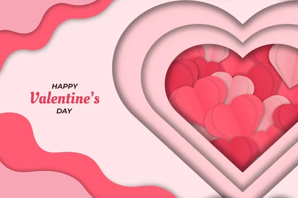 Cute Valentine Biały Miłość Tle — Wektor stockowy