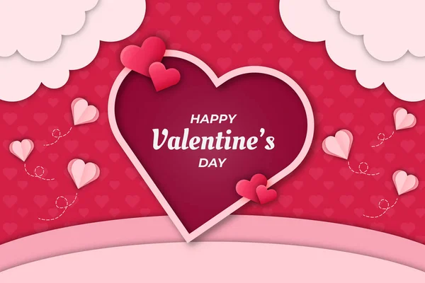 Lindo San Valentín Amor Fondo — Vector de stock