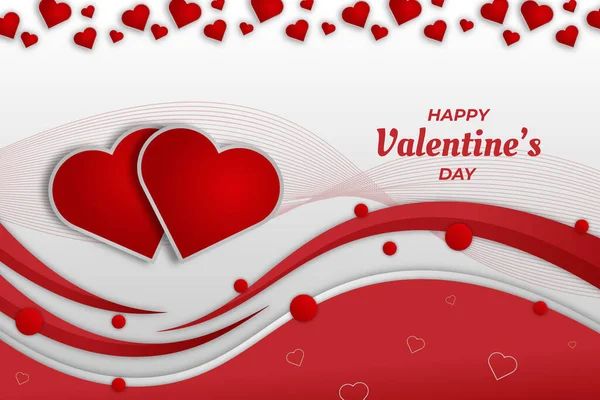 Maroon Heart Valentine Hintergrund — Stockvektor