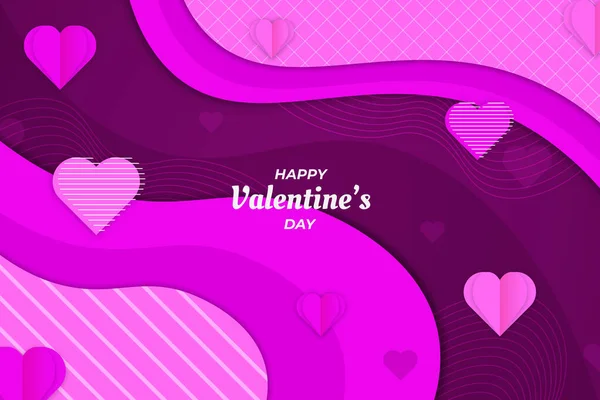 紫のバレンタインデーの背景 — ストックベクタ