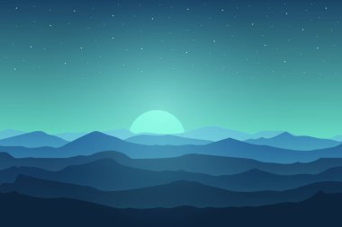 düz manzara Himalaya dağları güzel doğa geceleri