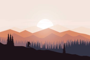 Düz arazi, yoğun çam ormanı ve güzel dağlar.