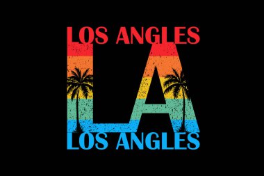 Los Angeles geçmişe dönük tasarım manzarası