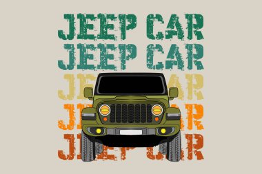 Jeep geçmişe dönük tasarım manzarası