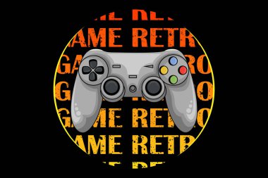 Oyun retro tasarım manzarası