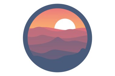 Tişört bir sürü güzel dağ mor ve mavi renklerde.