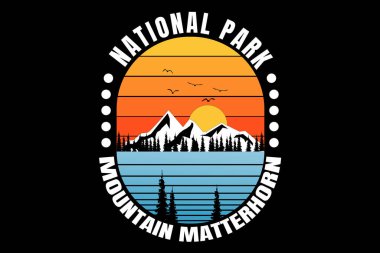 Ulusal Park Dağı çam ağacı antika tarzı