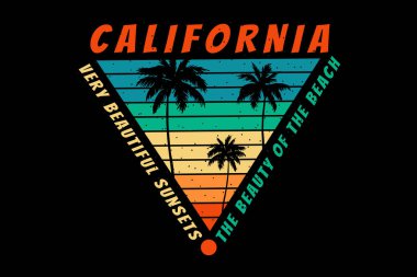 Siluet plaj California eski tarz