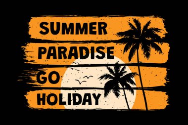 Tişört, yaz, cennet, tatil, günbatımı, fırça, antika, klasik tarz.