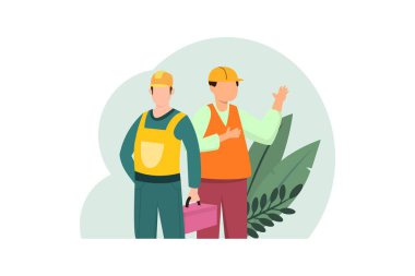 İşçi Bayramı Düz Tasarım Çizimi