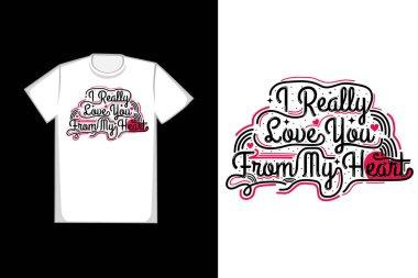 Tişört başlığı. Seni kalbimin siyah ve siyah renginden seviyorum.