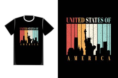 Özgürlük Anıtı 'nın tişört heykeli. Amerika Birleşik Devletleri.