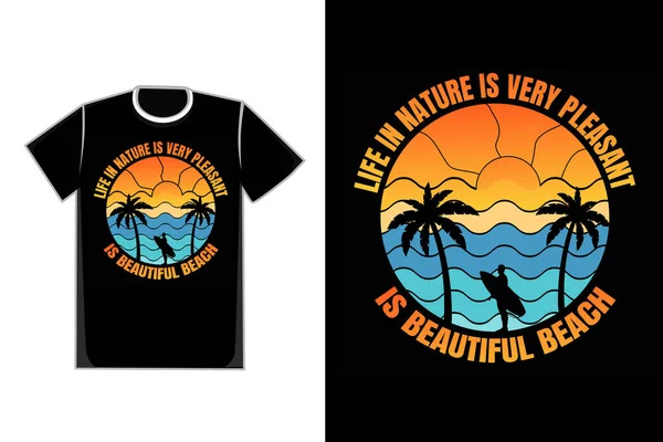 stock vector T-shirt typography silhouette beach sunset nature surf beautiful vintage