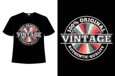 Eski tişört, orijinal kalite retro.