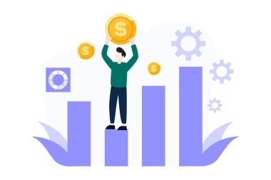 Business Finance Flat Design Illustration