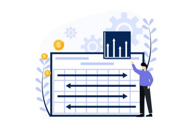 Business Finance Flat Design Illustration