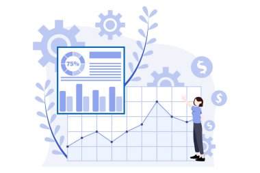 Business Finance Flat Design Illustration