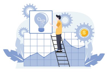 Business Finance Flat Design Illustration