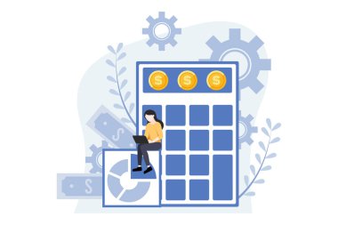 Business Finance Flat Design Illustration