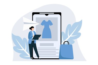 E Commerce Flat Design Illustration