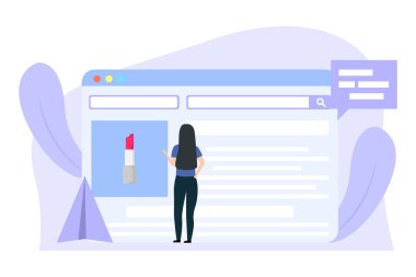 E Commerce Flat Design Illustration