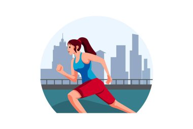 Spor Düz Tasarım Çizimi