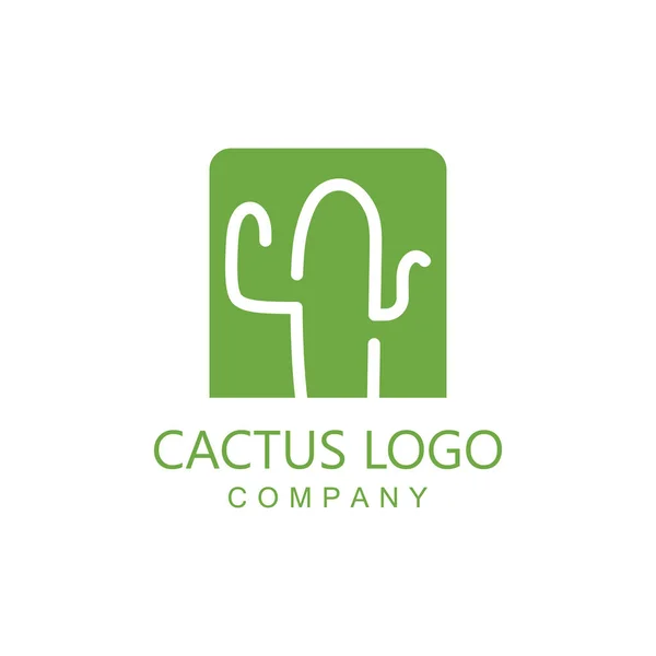 Cactus Creatieve Logo Inspiratie Vector Illustratie Icoon — Stockvector