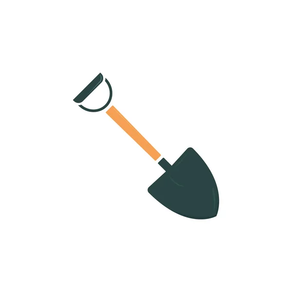 Eenvoudige Vectorschop Logo Inspiratie Gereedschappen Pictogrammen Voor Tuinieren Landbouw — Stockvector