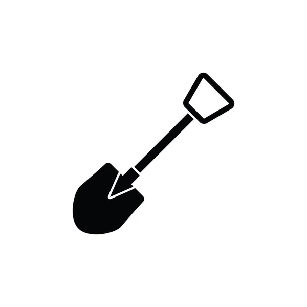 Einfache Vector Shovel Logo Inspiration Tools Icons Für Garten Und — Stockvektor