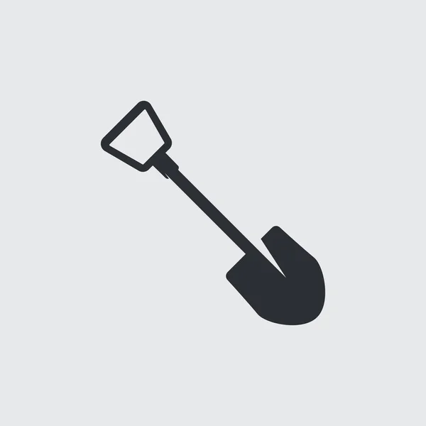 Eenvoudige Vectorschop Logo Inspiratie Gereedschappen Pictogrammen Voor Tuinieren Landbouw — Stockvector