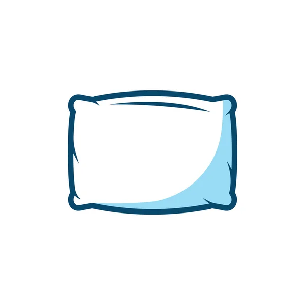 Basit Tasarım Uyku Yastığı Çişleri Mobilya Uyku Sembolü Logosu — Stok Vektör