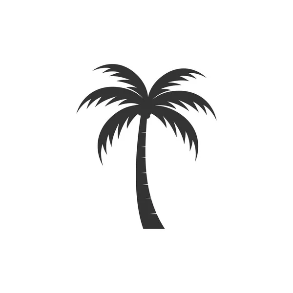 ヤシの木夏のロゴテンプレートベクトルイラスト — ストックベクタ