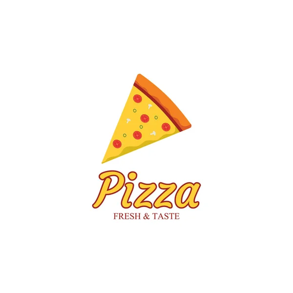 Дизайн Pizza Illustration Икона Еды Ресторана — стоковый вектор