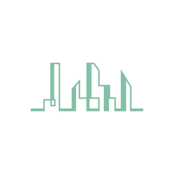 シティスカイラインのロゴ 現代都市スカイラインのロゴベクトルイラスト — ストックベクタ
