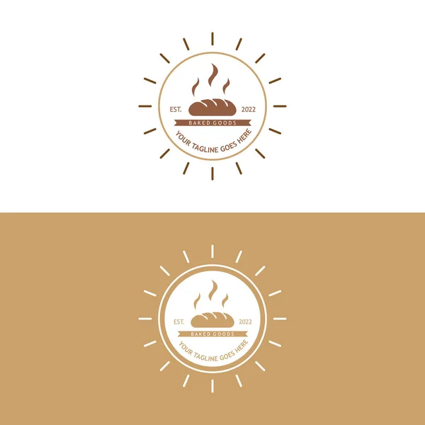 Ikon Roti Atau Roti Logo Logo Untuk Bakeries Cafes Restoran - Stok Vektor