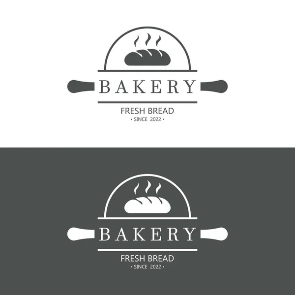Значок Хлеба Икона Хлебного Логотипа Логотип Пекарен Кафе Ресторанов — стоковый вектор