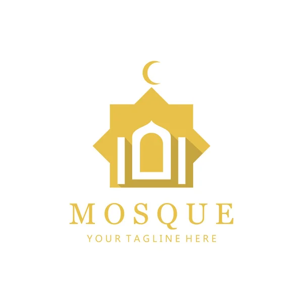 Stock vector Islamic symbol. Mosque Creative Logo Design Template With Simple Concept.