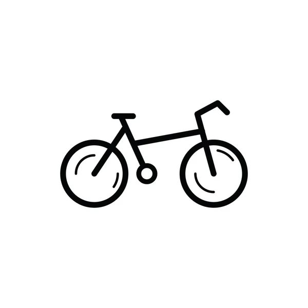 Logo Sepeda Desain Rata Dalam Vektor - Stok Vektor