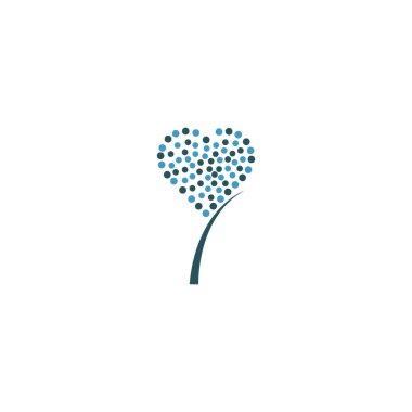 Vektör illüstrasyonlu karahindiba çiçeği logosu