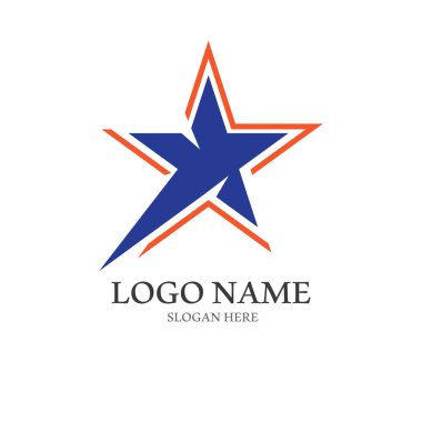 Yıldız simgesi şablon vektör illüstrasyon tasarımı