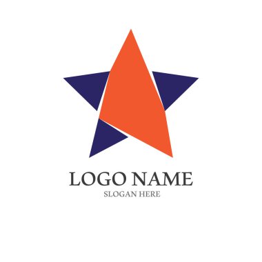 Yıldız simgesi şablon vektör illüstrasyon tasarımı