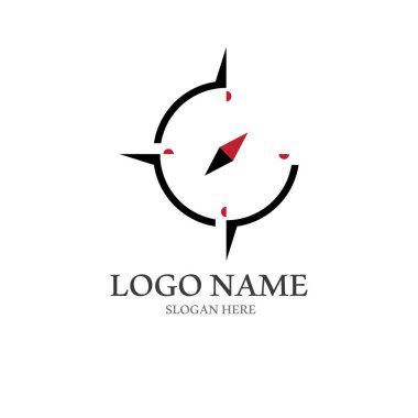 vektör konsepti ile pusula logosu ve sembolü