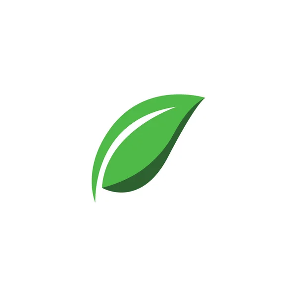 Doğal yeşil yaprak logosu. Modern tarzda logo tasarımı. Sağlık ve bakım logosu..