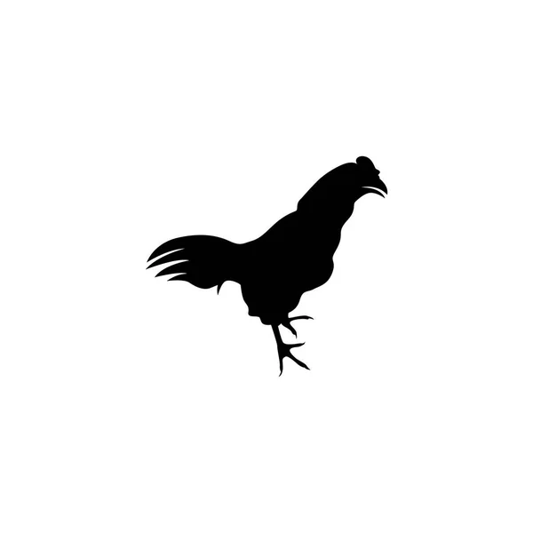 Rooster Logo Template Vector Icon Illustration Design — Stock Vector