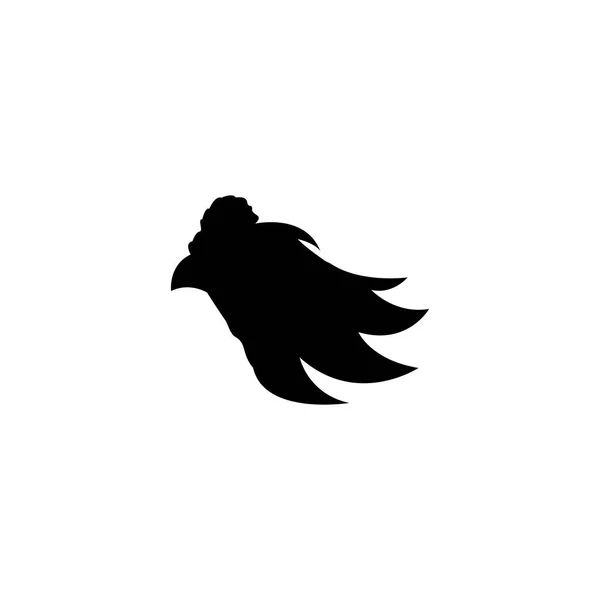 Rooster Logo Malli Vektori Kuvake Kuvitus Suunnittelu — vektorikuva