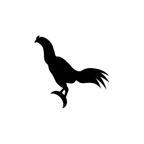 Galo Logotipo Modelo Ícone Vetor Ilustração Design — Vetor de Stock