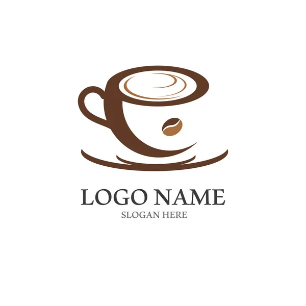 kahve fincanı logosu vektör stili